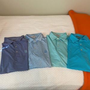 Peter Millar golf shirts BUNDLE OF 4!!